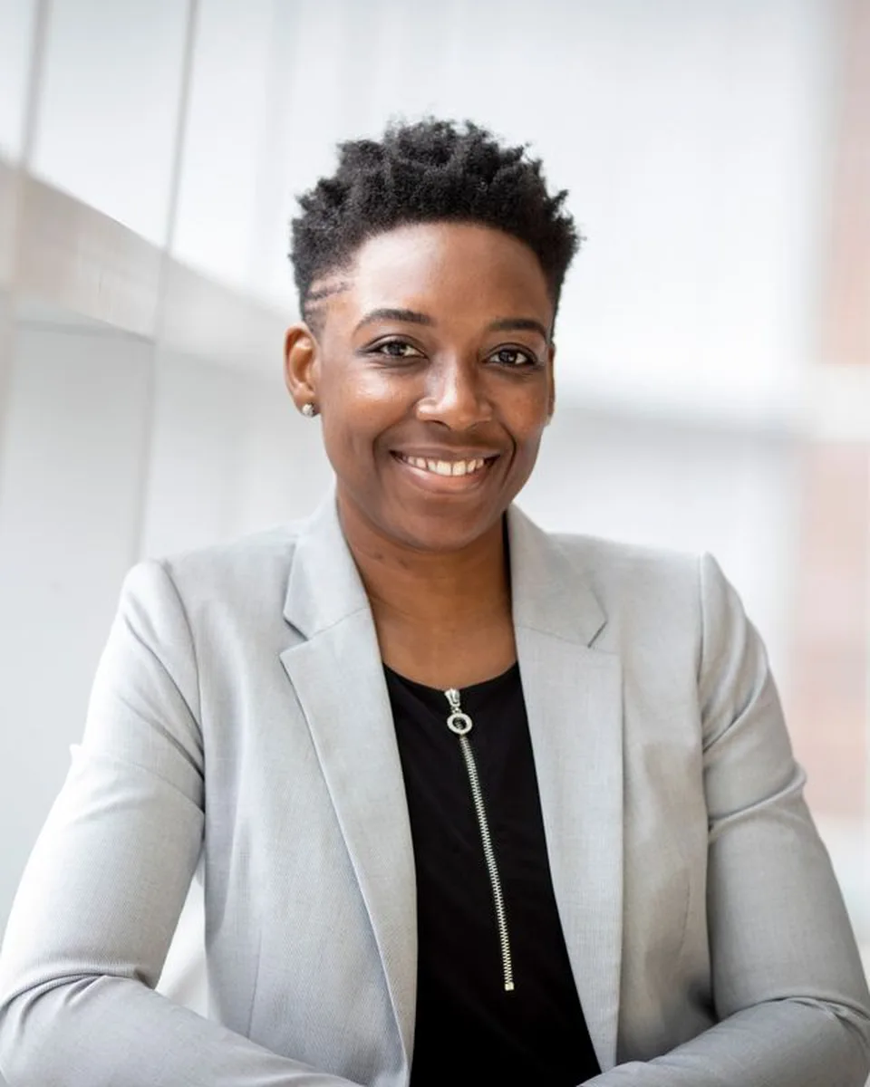 Example portrait for the fictional entrant Amara Okafor