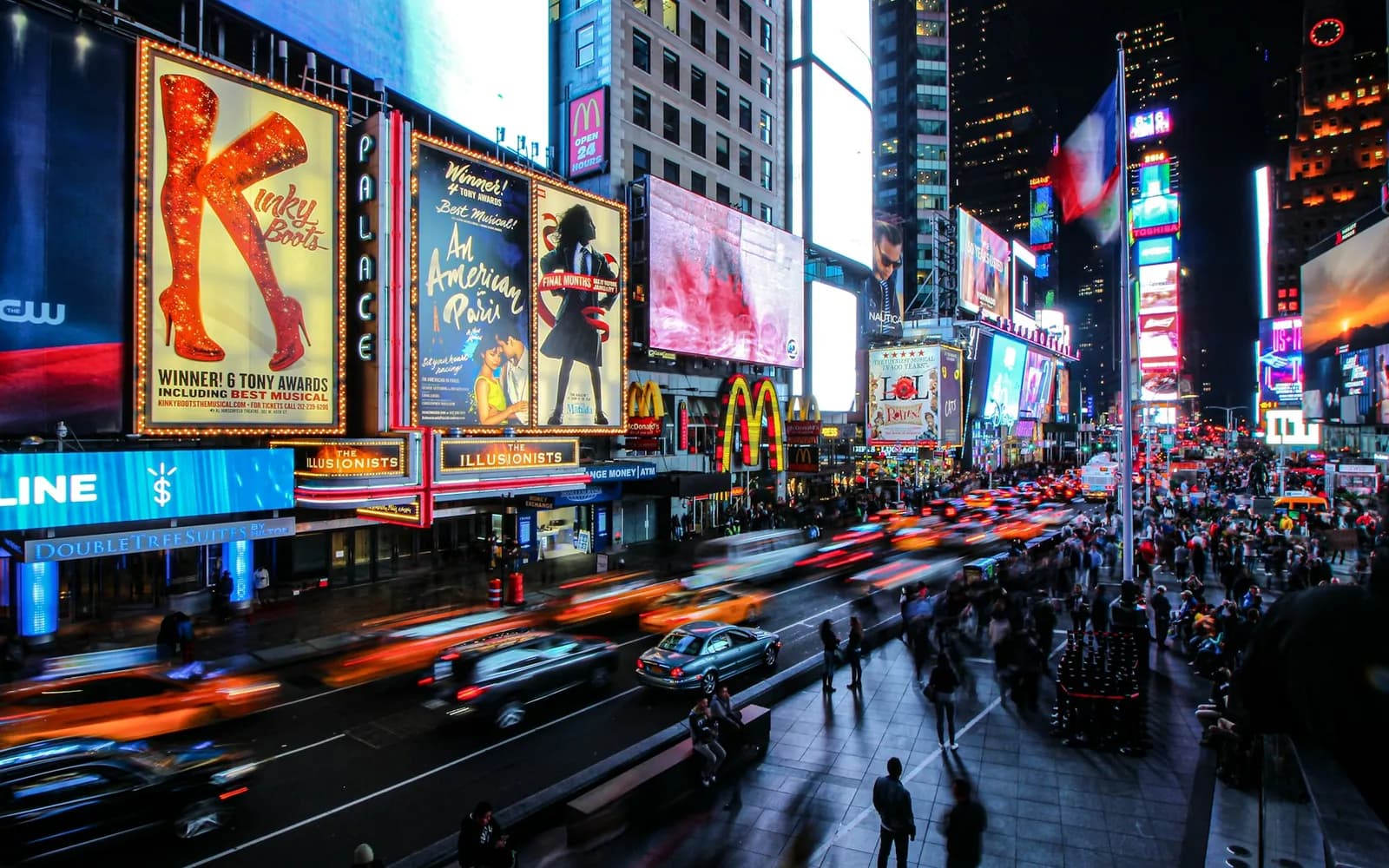 Times Square, New York, at night