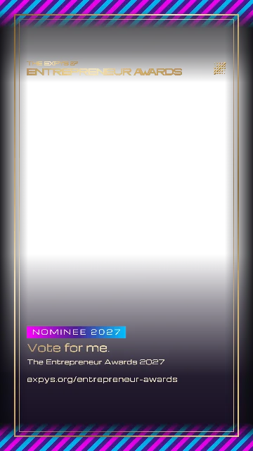The Entrepreneur Awards Vote for me, or vote for us frame